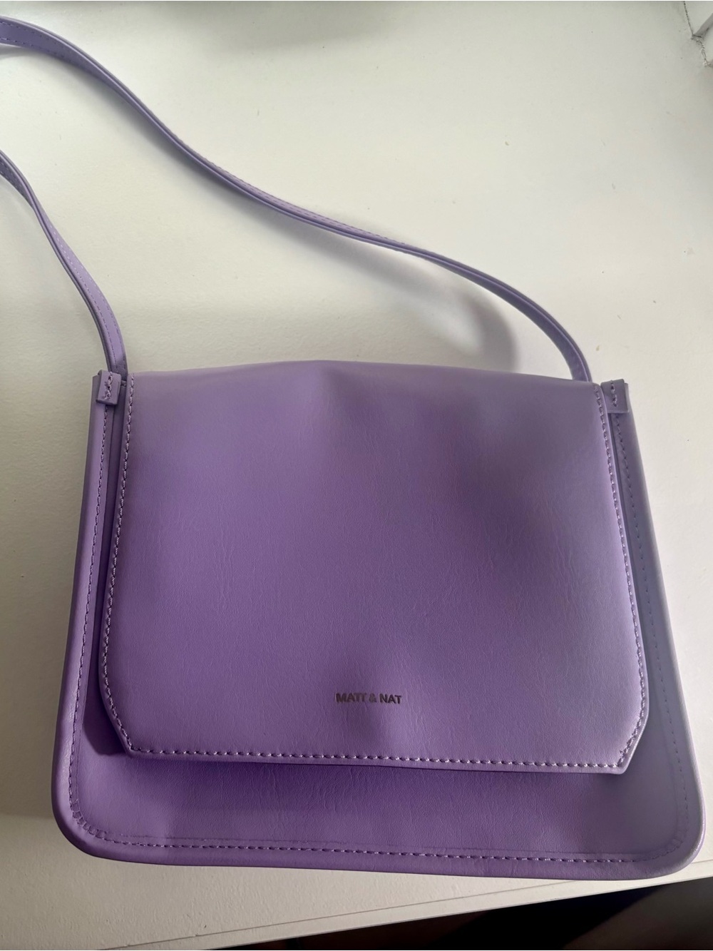 Matt & Nat Lavender Vegan Leather Crossbody Bag